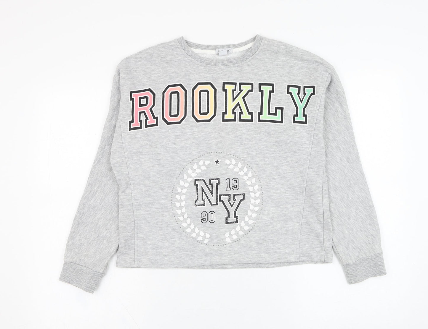 Primark Girls Grey  Cotton Pullover Sweatshirt Size 12-13 Years  Pullover - Brooklyn New York