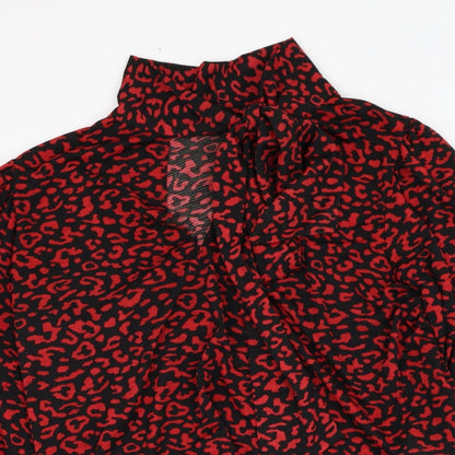 Womens UK Size M Zara Black Basic Blouse