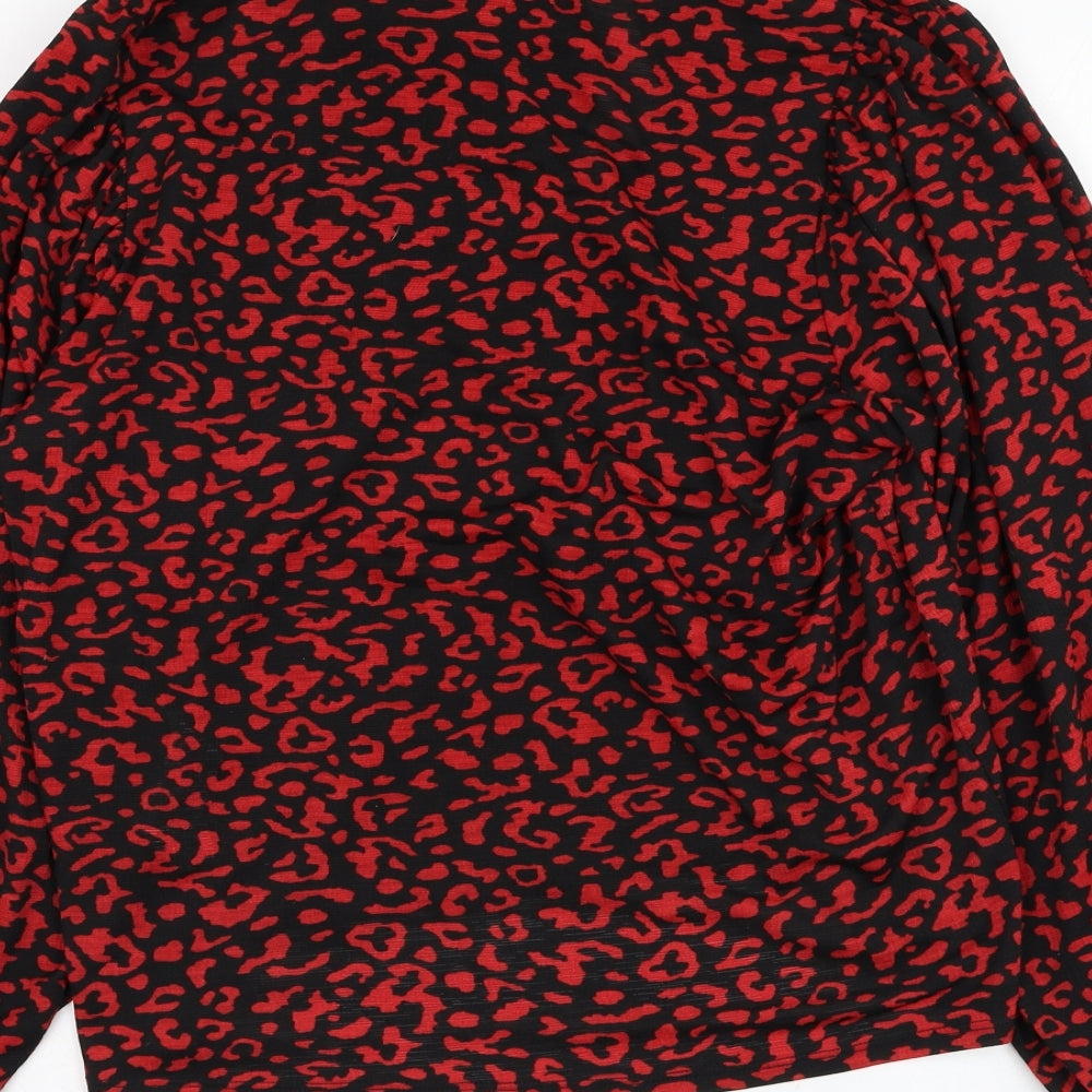 Womens UK Size M Zara Black Basic Blouse