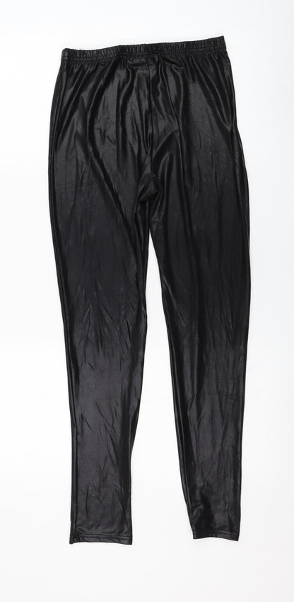 Quiz Womens Black  Polyester Capri Leggings Size M L27 in