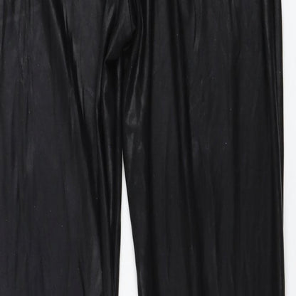 Quiz Womens Black  Polyester Capri Leggings Size M L27 in