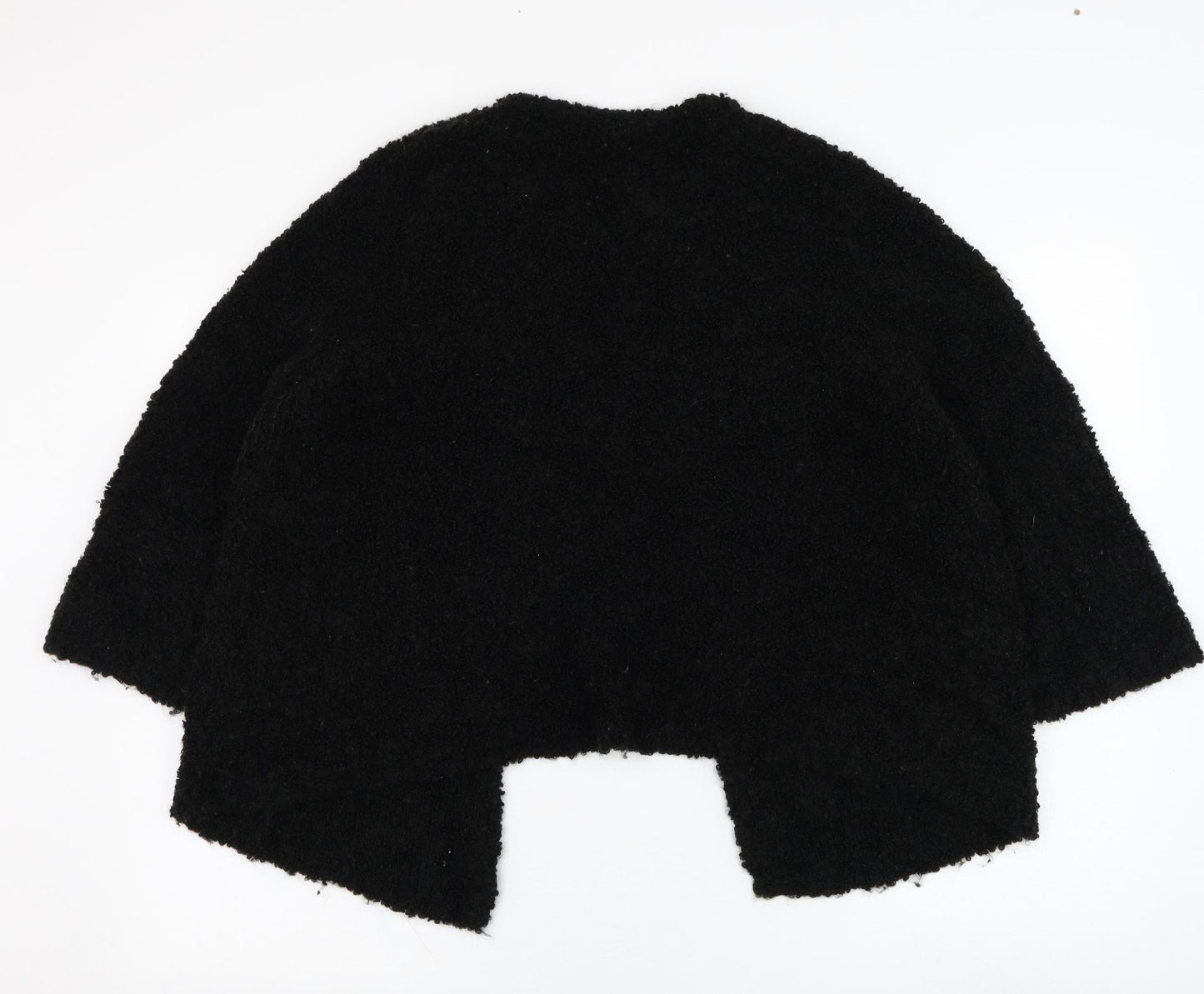 Basler Womens Black Round Neck  Viscose Cardigan Jumper Size 16