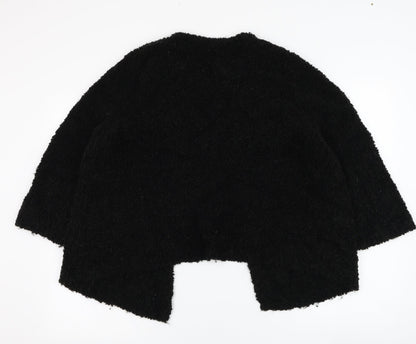 Basler Womens Black Round Neck  Viscose Cardigan Jumper Size 16
