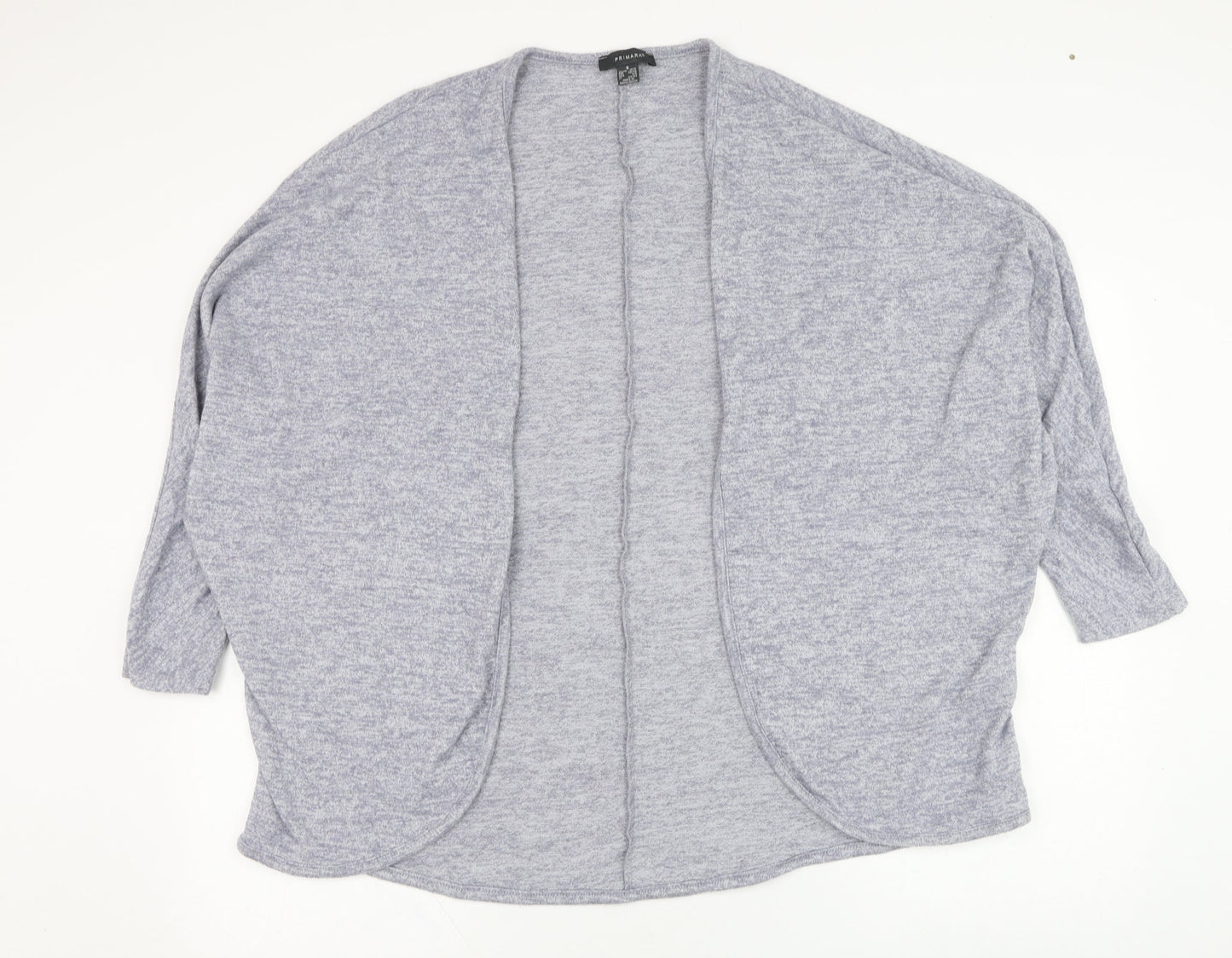 Primark Womens Blue Square Neck  Polyester Cardigan Jumper Size 10