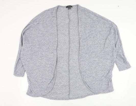 Primark Womens Blue Square Neck  Polyester Cardigan Jumper Size 10