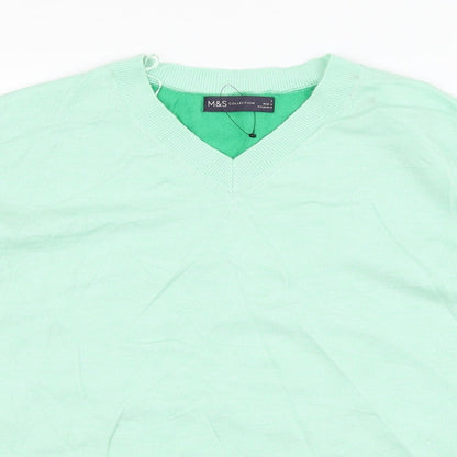 Womens UK Size 8 Marks and Spencer Green Pullover Jumper