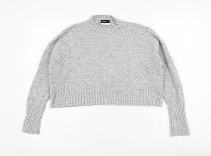 BDG Womens Grey Round Neck  Acrylic Pullover Jumper Size S   - Cropped