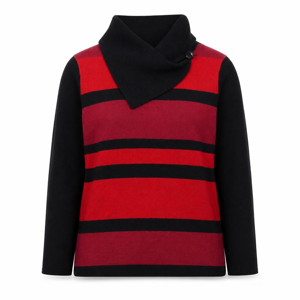 Bonmarché Womens Black Roll Neck Acrylic Pullover Jumper Size S