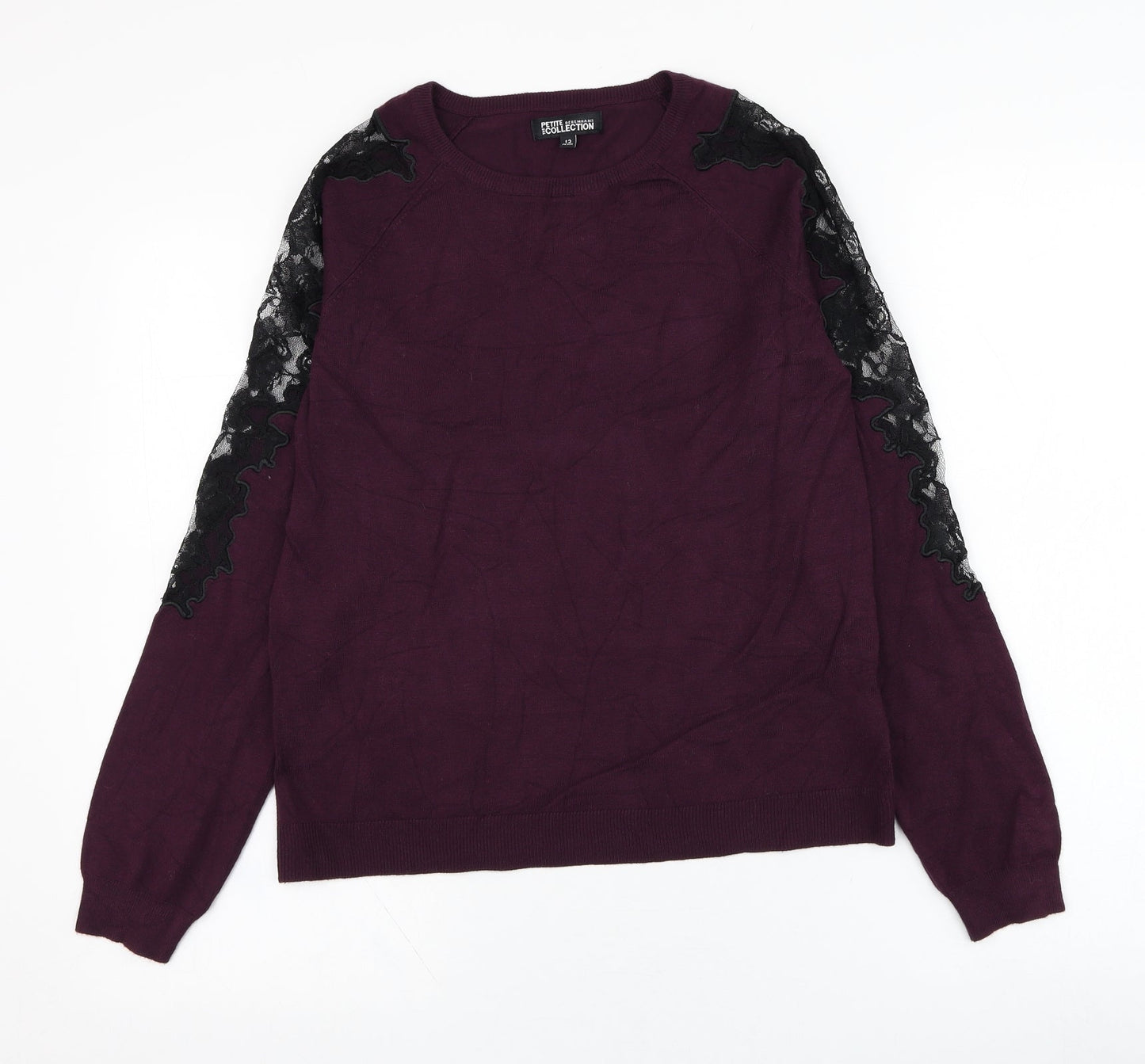 Womens UK Size 12 Debenhams Purple Pullover Jumper