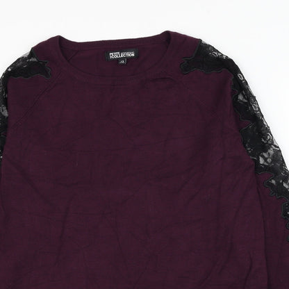 Womens UK Size 12 Debenhams Purple Pullover Jumper