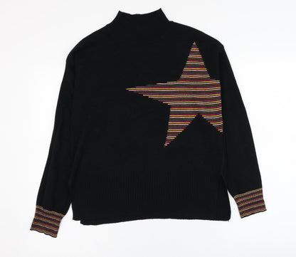 Womens UK Size XS NEXT Black Pullover Jumper