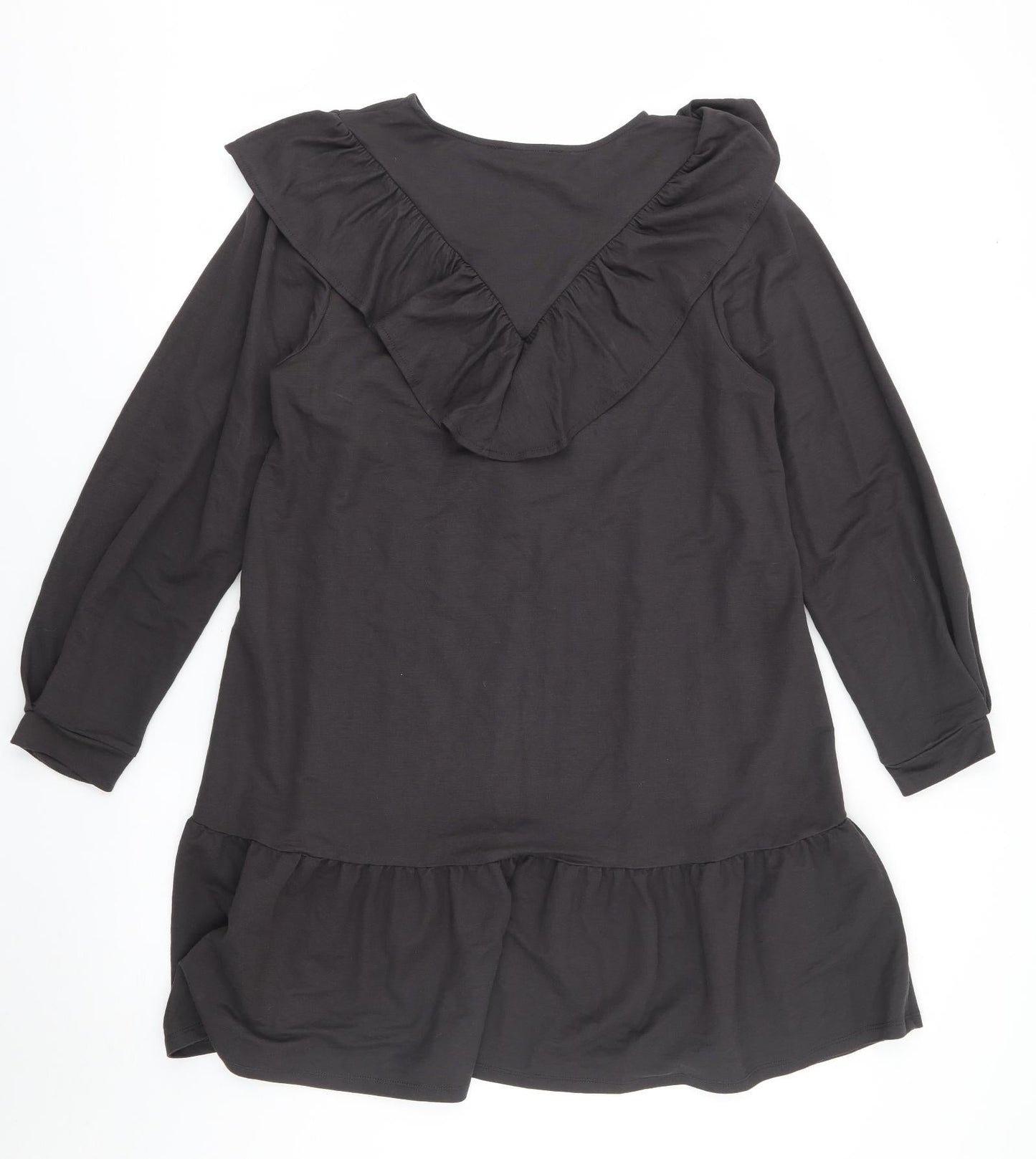 Mango Womens Grey  Viscose A-Line  Size 8  Round Neck Pullover