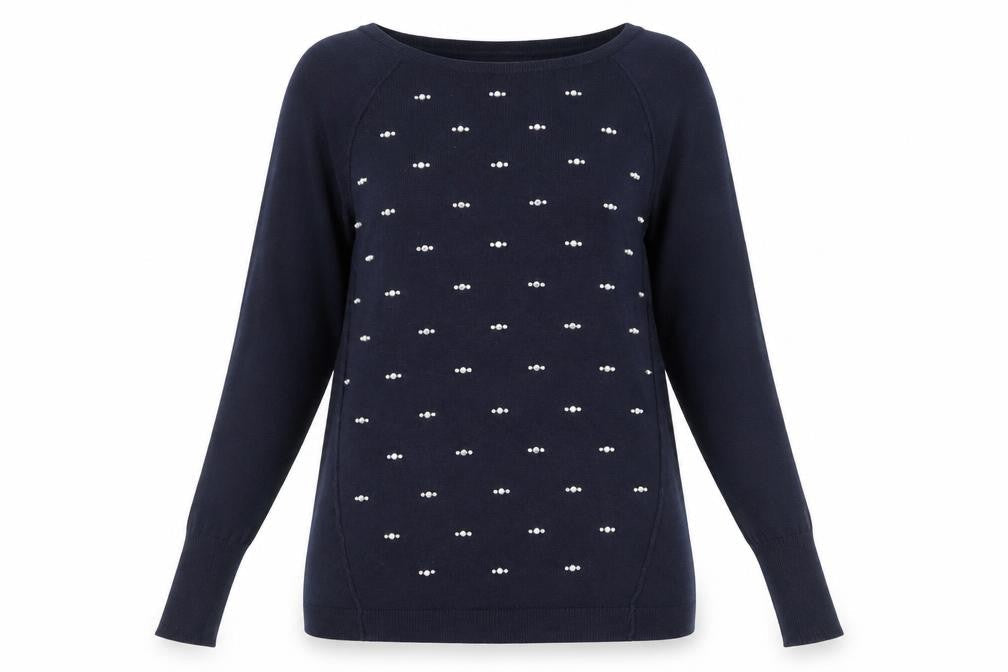 Womens UK Size S Oasis Blue Pullover Jumper