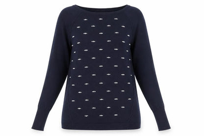 Womens UK Size S Oasis Blue Pullover Jumper