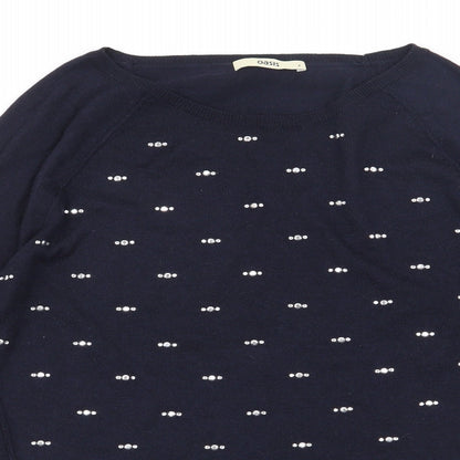 Womens UK Size S Oasis Blue Pullover Jumper