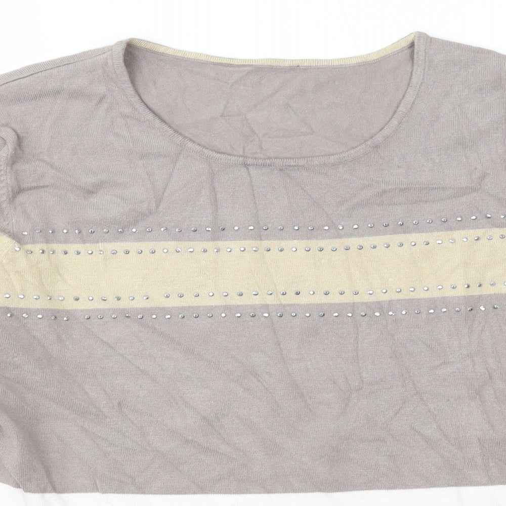 Womens UK Size M Emreco Multicoloured Pullover Jumper