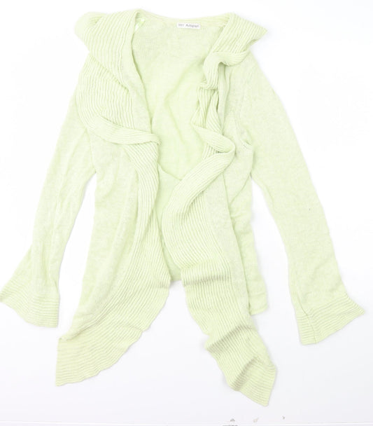 Autograph Womens Green Collared  Linen Cardigan Jumper Size 18   - Marks and Spencer
