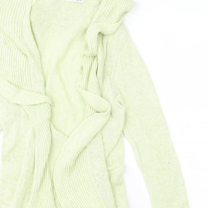 Autograph Womens Green Collared  Linen Cardigan Jumper Size 18   - Marks and Spencer