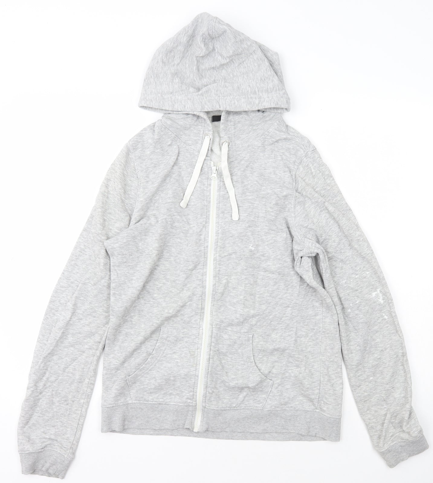 George Womens Grey Crew Neck  Polyester Full Zip Jumper Size 14