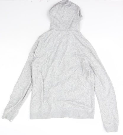 George Womens Grey Crew Neck  Polyester Full Zip Jumper Size 14