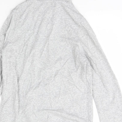 George Womens Grey Crew Neck  Polyester Full Zip Jumper Size 14