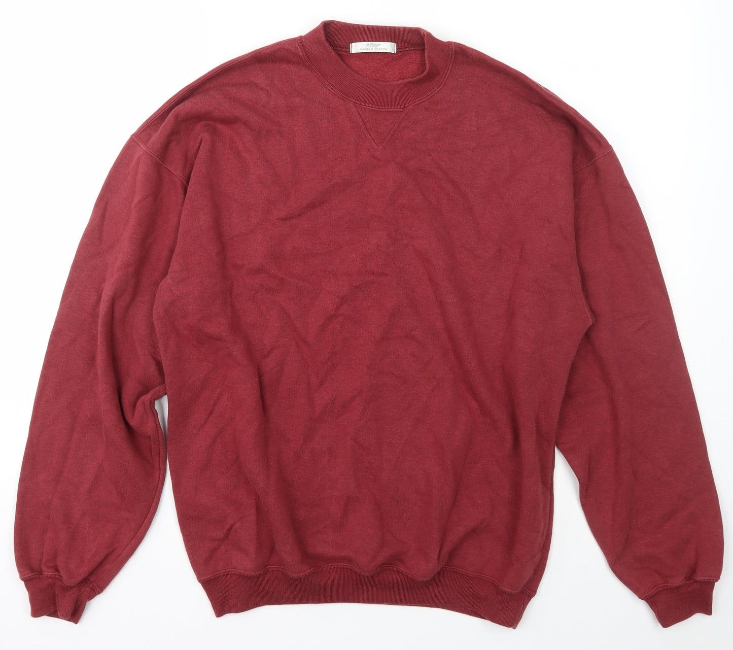 Womens UK Size S Marks and Spencer Red Pullover Jumper