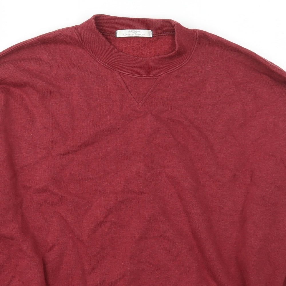 Womens UK Size S Marks and Spencer Red Pullover Jumper