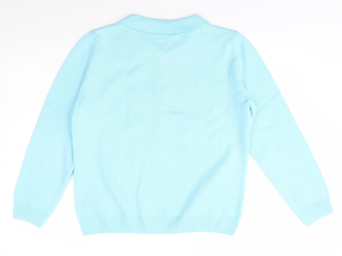 Womens UK Size M Preworn Blue Pullover Jumper