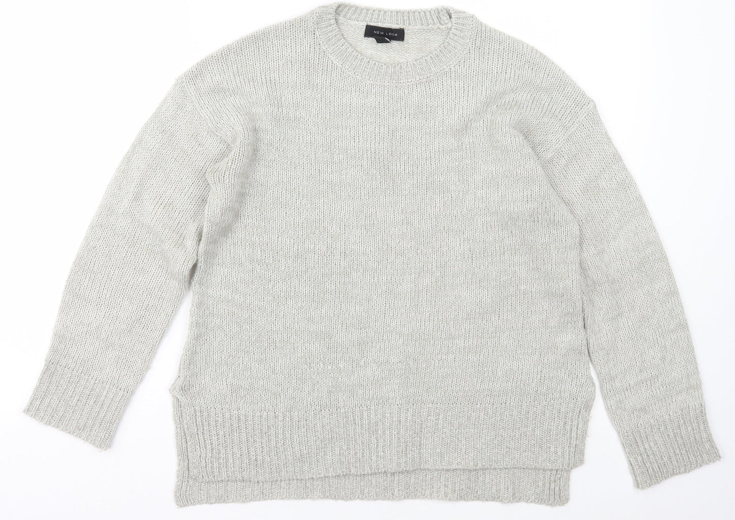 Womens UK Size S New Look Grey Pullover Jumper