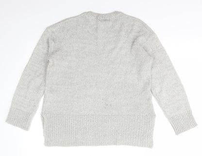 Womens UK Size S New Look Grey Pullover Jumper