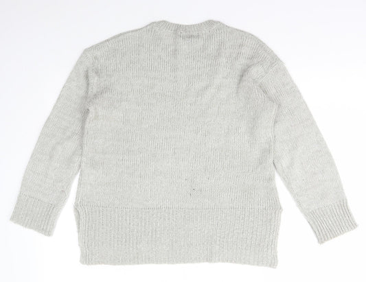 Womens UK Size S New Look Grey Pullover Jumper
