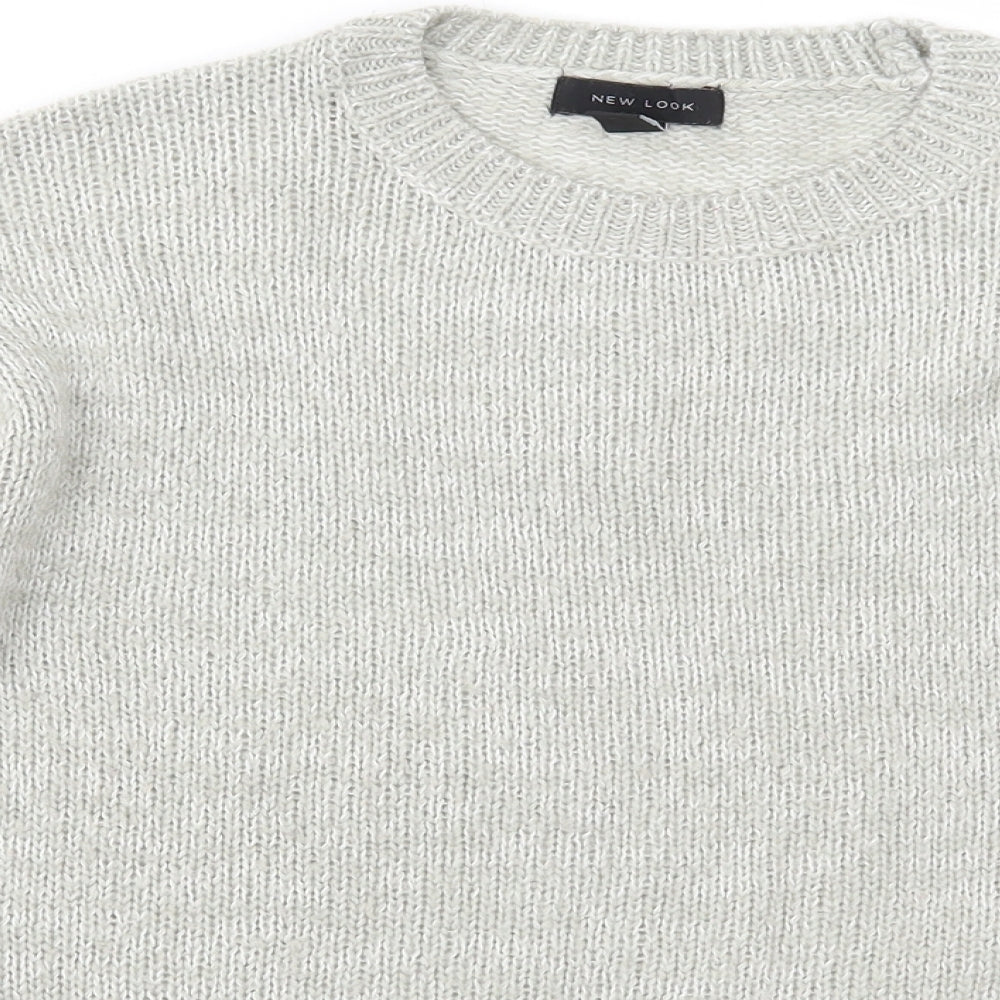 Womens UK Size S New Look Grey Pullover Jumper