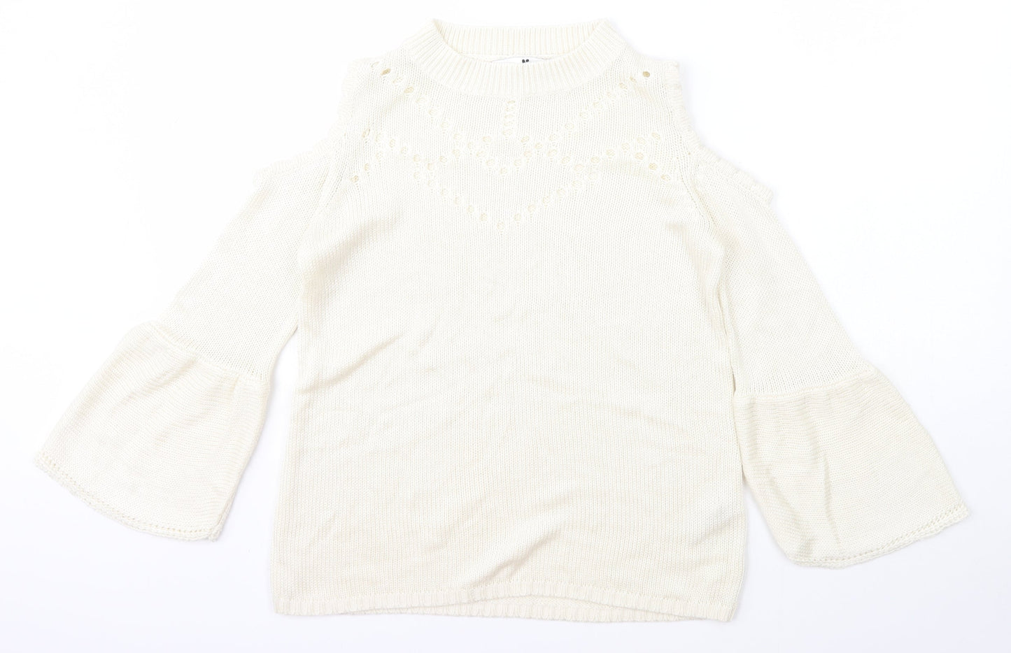Womens UK Size 10 Very Ivory Pullover Jumper