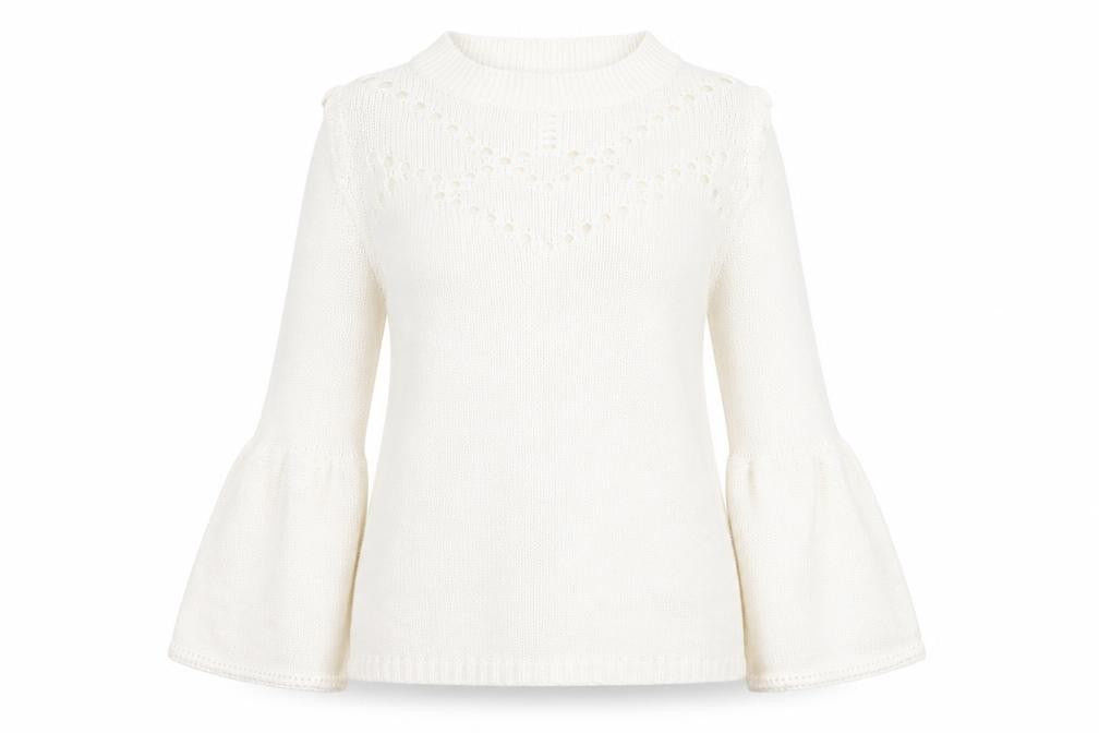 Womens UK Size 10 Very Ivory Pullover Jumper