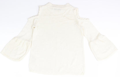 Womens UK Size 10 Very Ivory Pullover Jumper