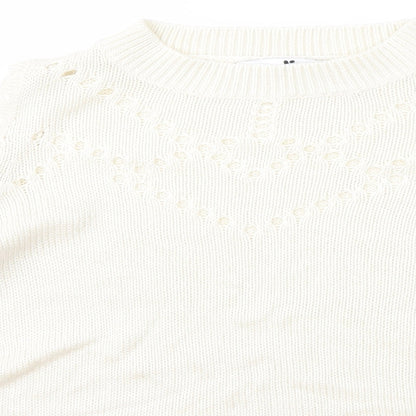 Womens UK Size 10 Very Ivory Pullover Jumper
