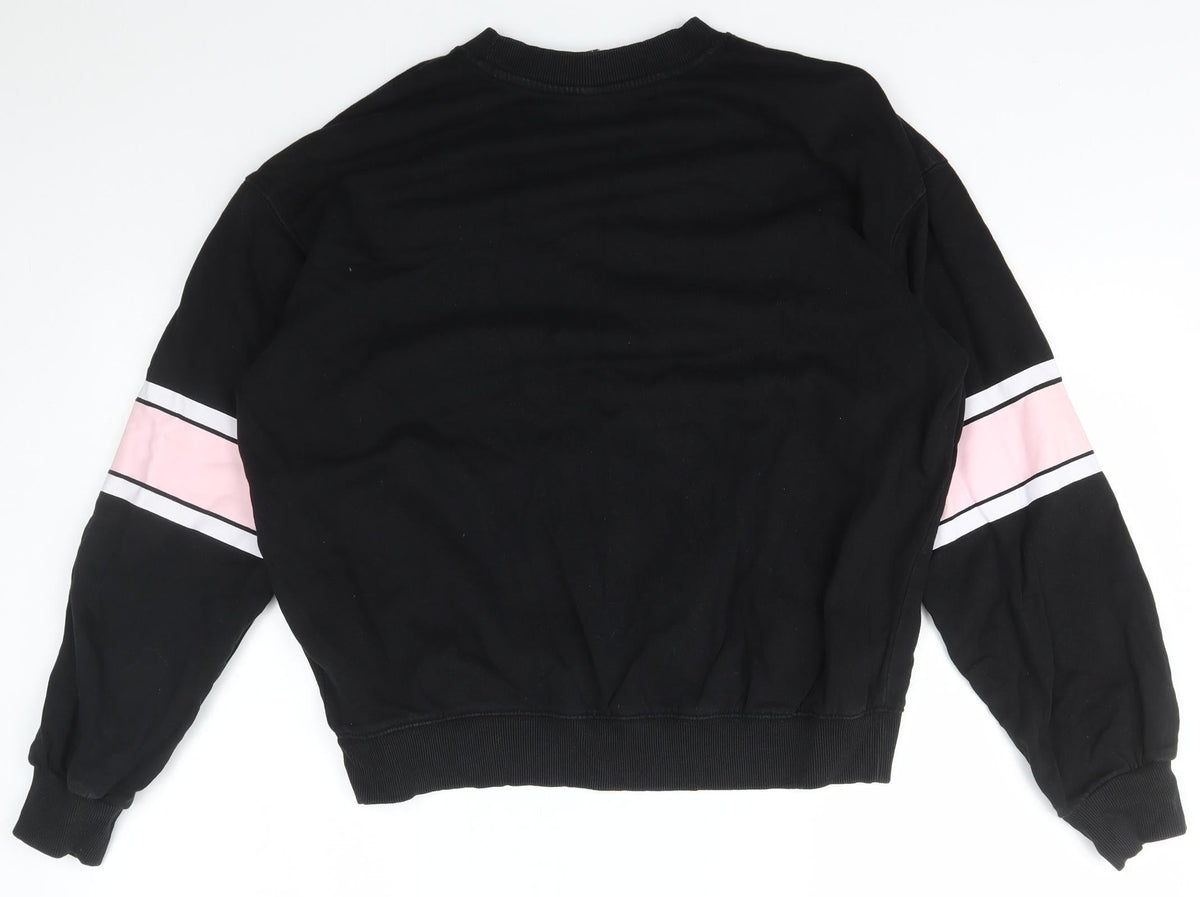 Womens UK Size M H&M Black Pullover Jumper