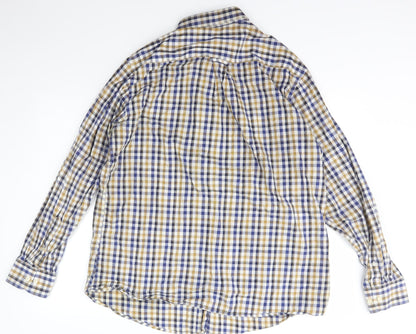 Mens UK Size 2XL JP Cole Multicoloured  Button-Up Long Sleeve Casual Shirt