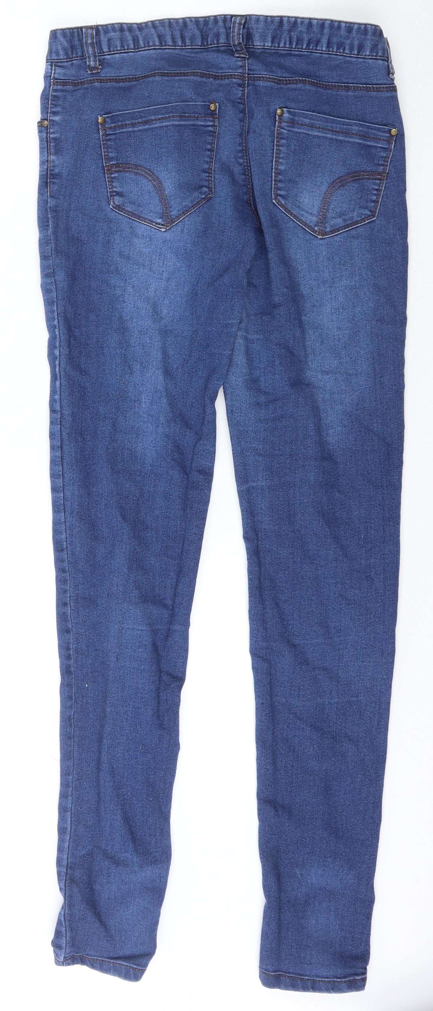 Denim & Co. Womens Blue  Cotton Jegging Jeans Size 10 L30 in Slim