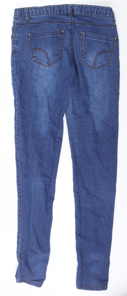 Denim & Co. Womens Blue  Cotton Jegging Jeans Size 10 L30 in Slim