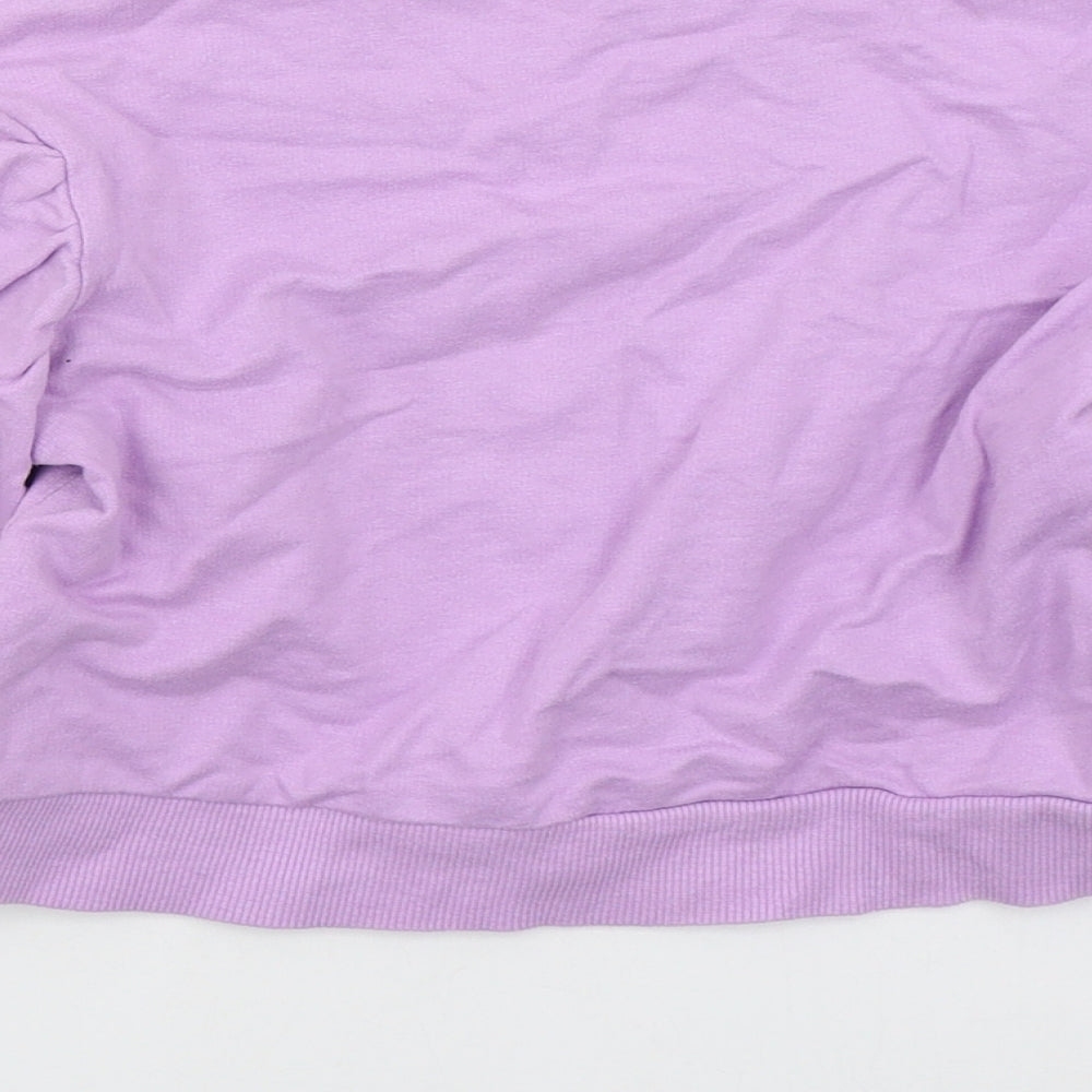 Studio Girls Purple  Cotton Pullover Sweatshirt Size 10-11 Years  Pullover - Radiate Positivity