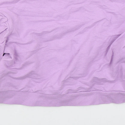 Studio Girls Purple  Cotton Pullover Sweatshirt Size 10-11 Years  Pullover - Radiate Positivity