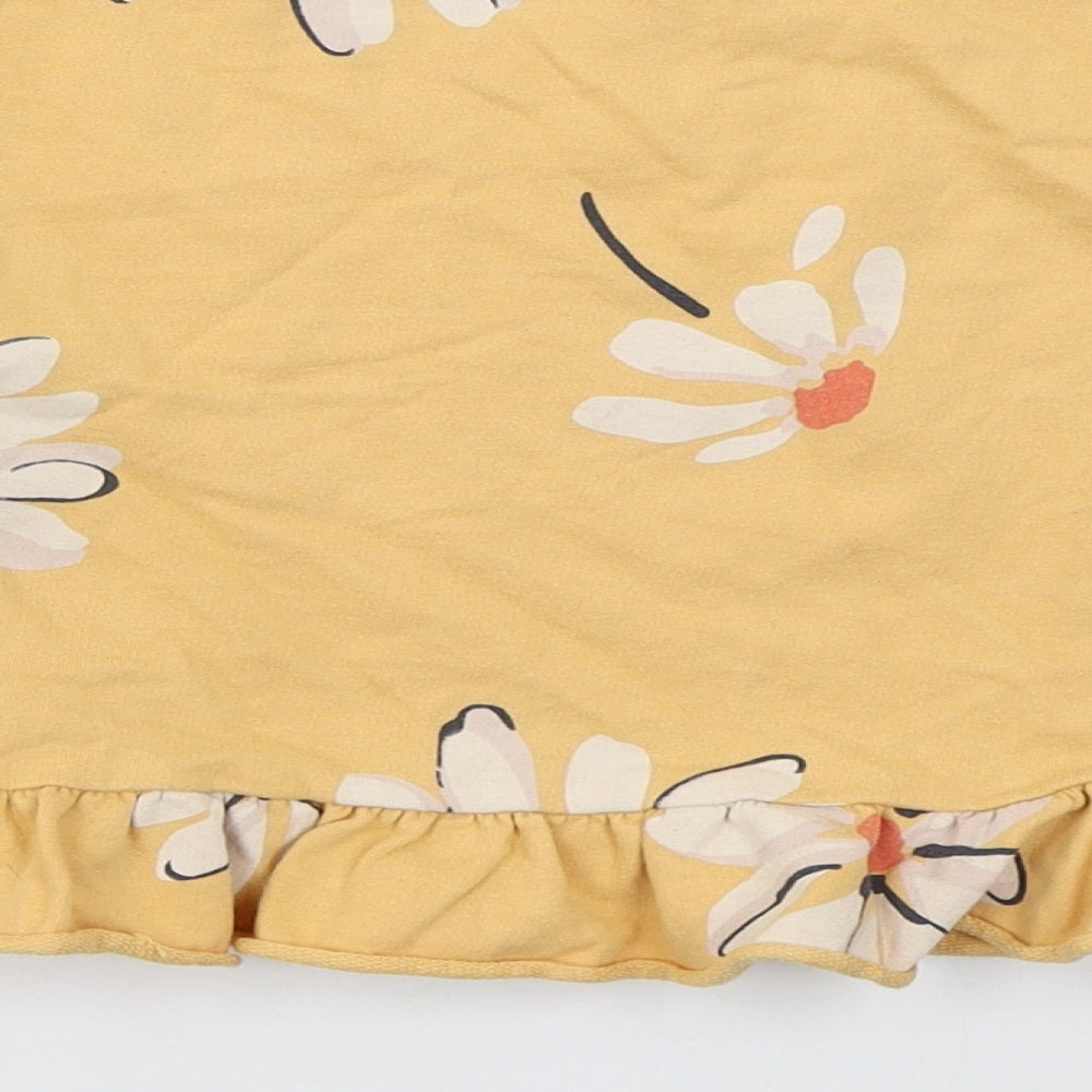 NEXT Girls Orange Floral Cotton Pullover Sweatshirt Size 10 Years  Pullover - Hello