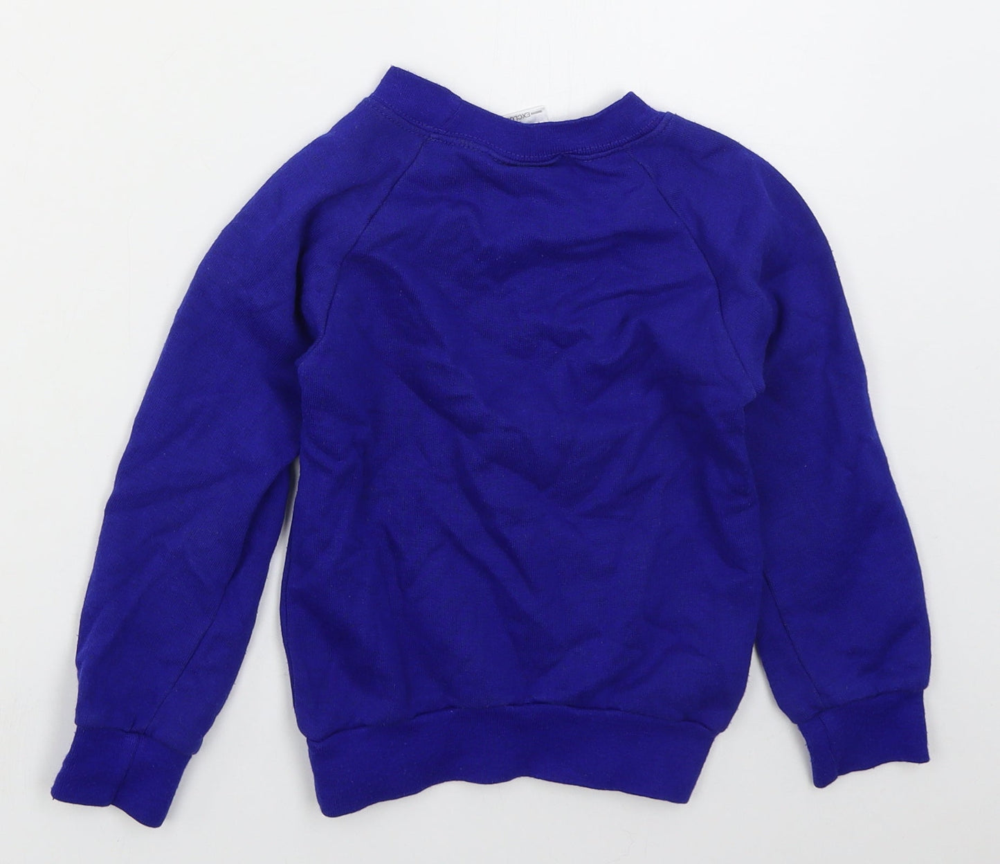Tru Form Boys Blue  Acrylic Pullover Sweatshirt Size 3-4 Years  Pullover