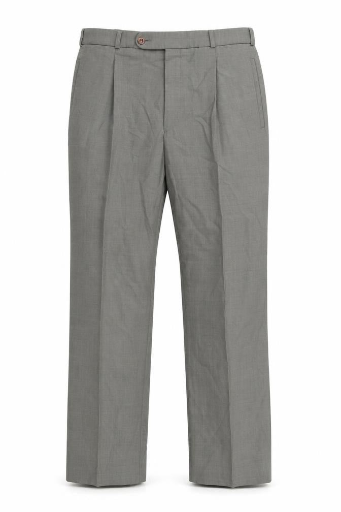 Mens UK Size 32 Ela Flex Regular Fit  Grey Trousers