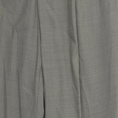 Ela Flex Mens Grey  Polyester Trousers  Size 32 L31 in Regular Button