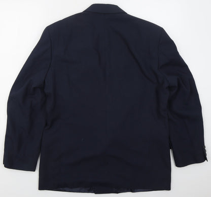 Mens UK Size 40 Marks and Spencer Regular Blue Suit Jacket