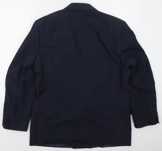 Mens UK Size 40 Marks and Spencer Regular Blue Suit Jacket