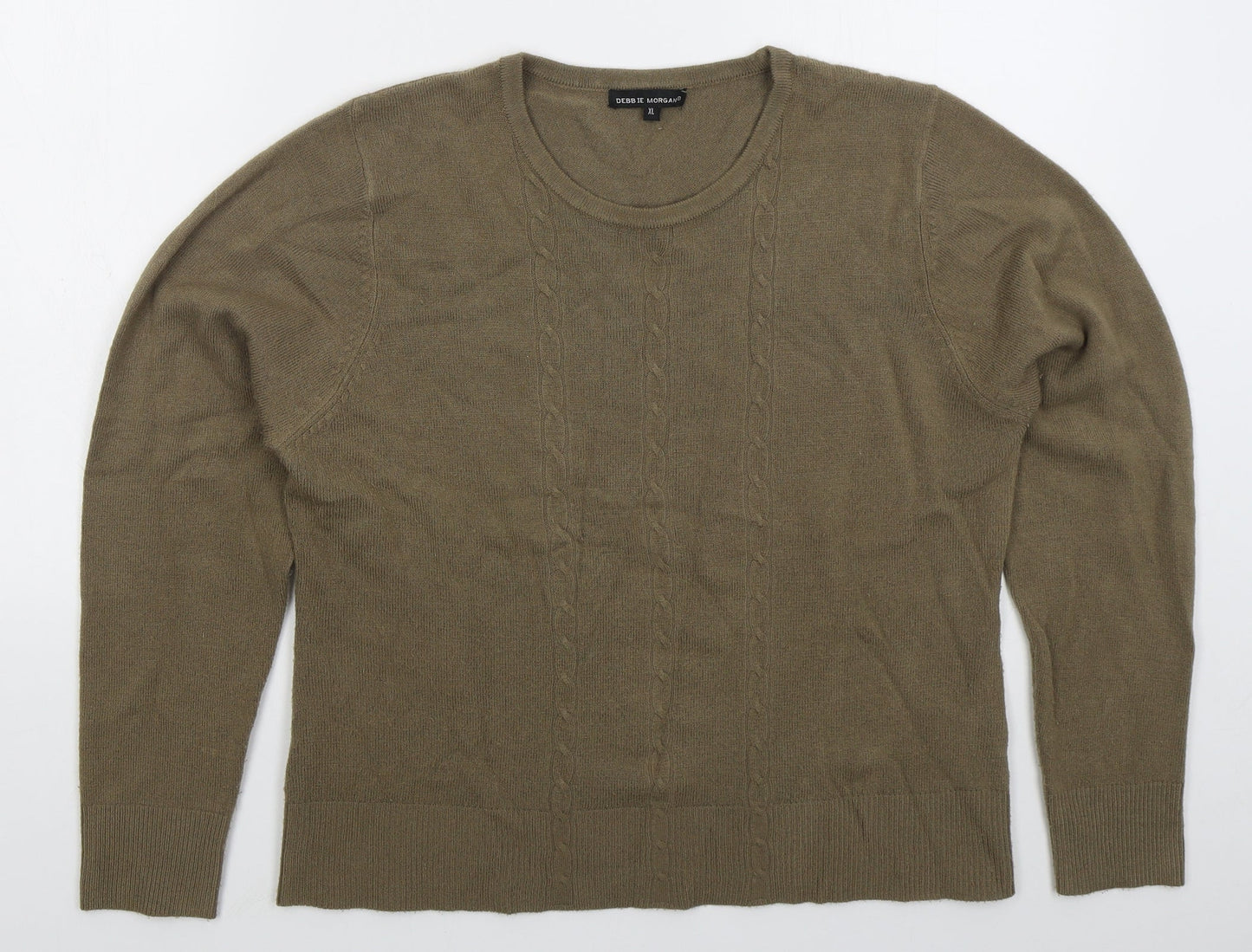 Womens UK Size XL Debbie Morgan Brown Pullover Jumper