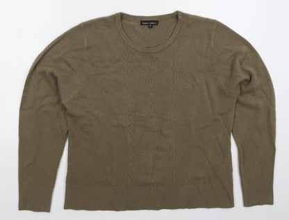 Womens UK Size XL Debbie Morgan Brown Pullover Jumper
